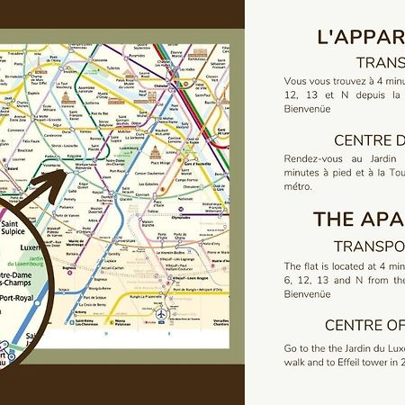 Prox.Gare Montparnasse-Galeries Lafayette! 4Pers. Apartment Paris Exterior photo